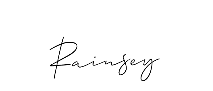 Make a beautiful signature design for name Rainsey. Use this online signature maker to create a handwritten signature for free. Rainsey signature style 2 images and pictures png