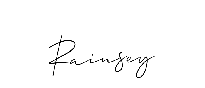 Similarly Allison_Script is the best handwritten signature design. Signature creator online .You can use it as an online autograph creator for name Rainsey. Rainsey signature style 2 images and pictures png