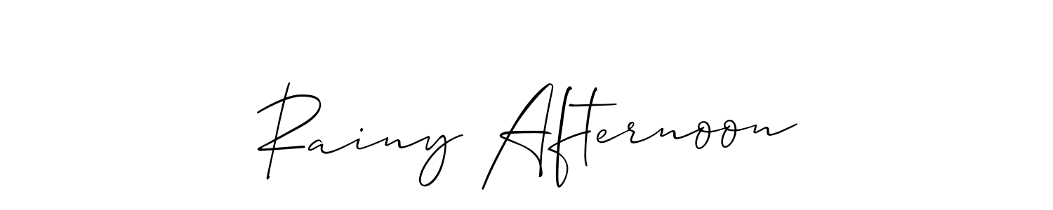 The best way (Allison_Script) to make a short signature is to pick only two or three words in your name. The name Rainy Afternoon include a total of six letters. For converting this name. Rainy Afternoon signature style 2 images and pictures png