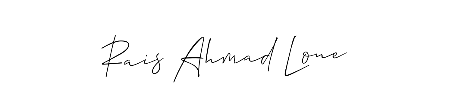 How to make Rais Ahmad Lone signature? Allison_Script is a professional autograph style. Create handwritten signature for Rais Ahmad Lone name. Rais Ahmad Lone signature style 2 images and pictures png