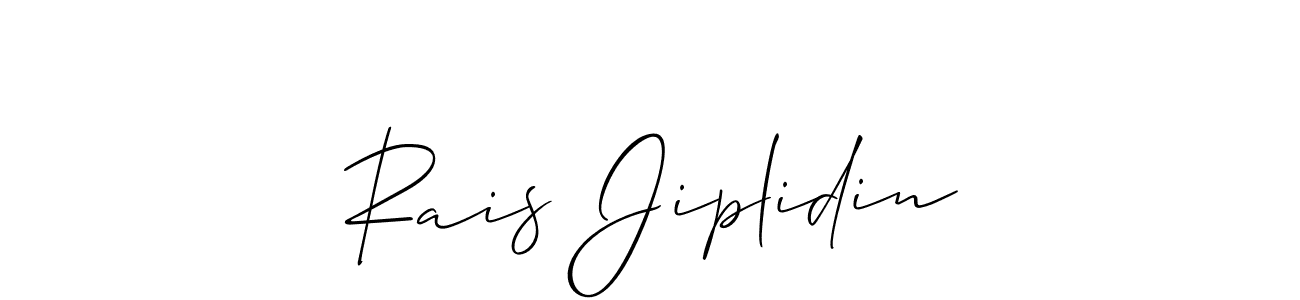 The best way (Allison_Script) to make a short signature is to pick only two or three words in your name. The name Rais Jiplidin include a total of six letters. For converting this name. Rais Jiplidin signature style 2 images and pictures png