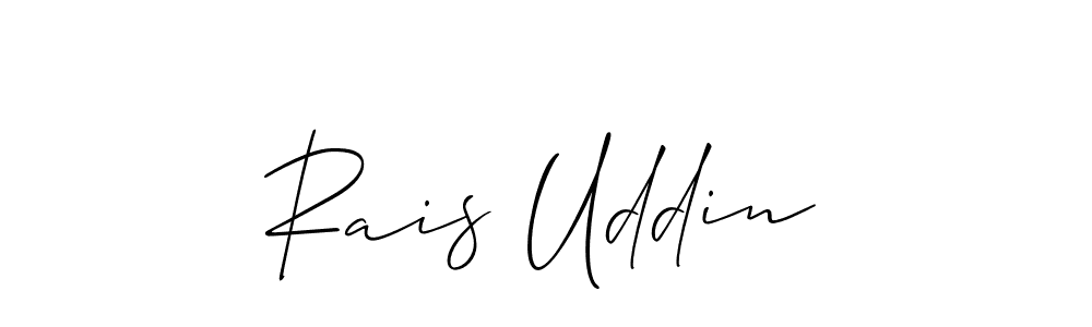 Also we have Rais Uddin name is the best signature style. Create professional handwritten signature collection using Allison_Script autograph style. Rais Uddin signature style 2 images and pictures png