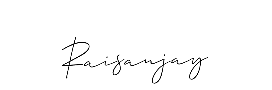 Make a beautiful signature design for name Raisanjay. With this signature (Allison_Script) style, you can create a handwritten signature for free. Raisanjay signature style 2 images and pictures png