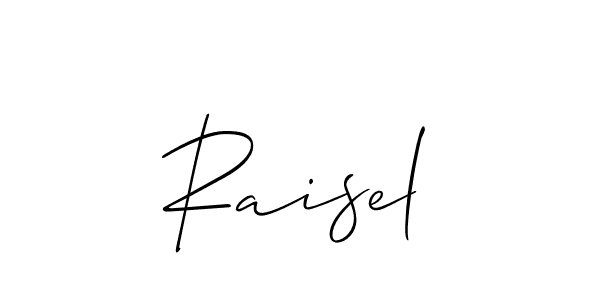 Check out images of Autograph of Raisel name. Actor Raisel Signature Style. Allison_Script is a professional sign style online. Raisel signature style 2 images and pictures png