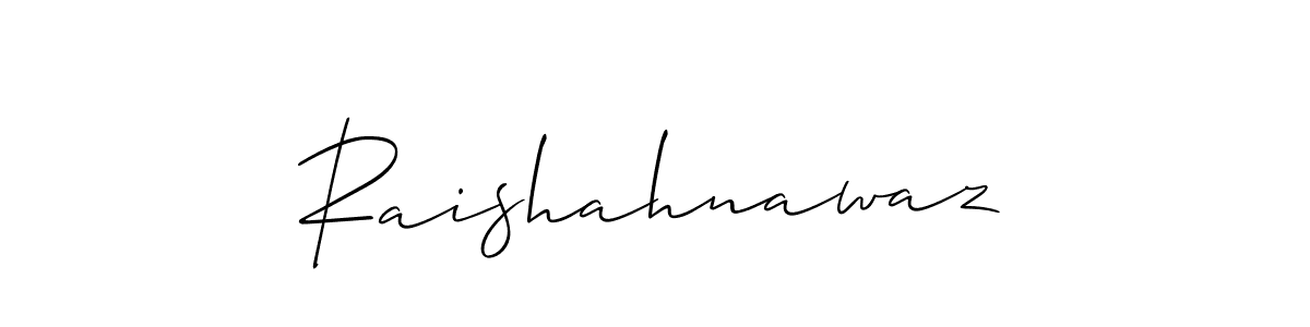 How to make Raishahnawaz signature? Allison_Script is a professional autograph style. Create handwritten signature for Raishahnawaz name. Raishahnawaz signature style 2 images and pictures png