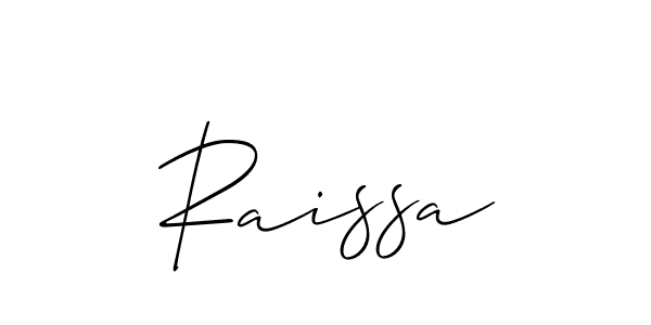You should practise on your own different ways (Allison_Script) to write your name (Raissa) in signature. don't let someone else do it for you. Raissa signature style 2 images and pictures png