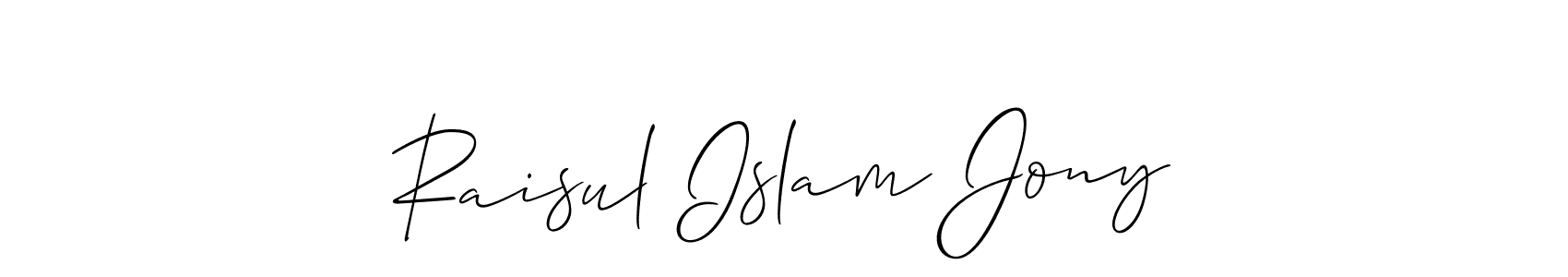 Once you've used our free online signature maker to create your best signature Allison_Script style, it's time to enjoy all of the benefits that Raisul Islam Jony name signing documents. Raisul Islam Jony signature style 2 images and pictures png