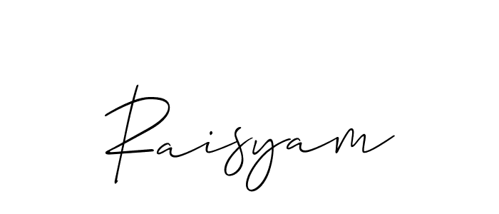 This is the best signature style for the Raisyam name. Also you like these signature font (Allison_Script). Mix name signature. Raisyam signature style 2 images and pictures png