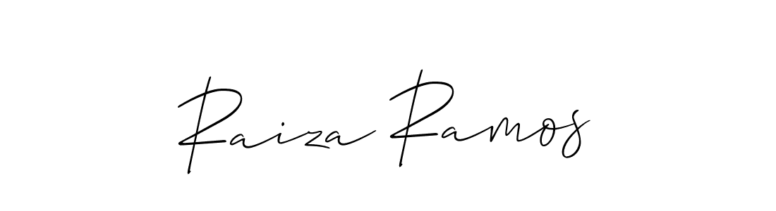 Allison_Script is a professional signature style that is perfect for those who want to add a touch of class to their signature. It is also a great choice for those who want to make their signature more unique. Get Raiza Ramos name to fancy signature for free. Raiza Ramos signature style 2 images and pictures png