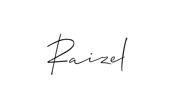 How to make Raizel name signature. Use Allison_Script style for creating short signs online. This is the latest handwritten sign. Raizel signature style 2 images and pictures png