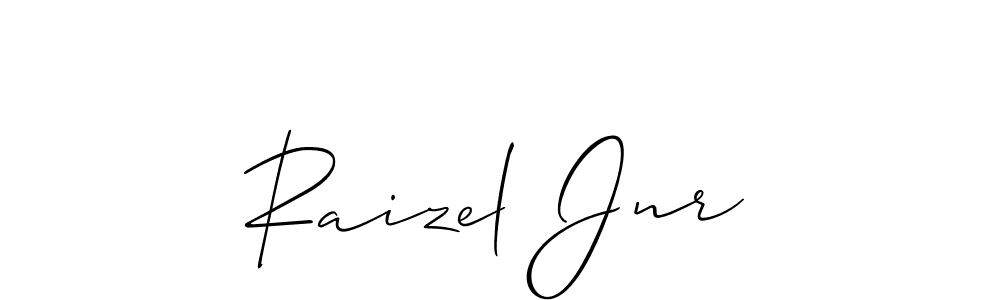 It looks lik you need a new signature style for name Raizel Jnr. Design unique handwritten (Allison_Script) signature with our free signature maker in just a few clicks. Raizel Jnr signature style 2 images and pictures png