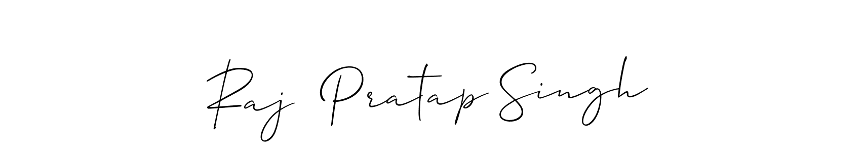 How to make Raj  Pratap Singh name signature. Use Allison_Script style for creating short signs online. This is the latest handwritten sign. Raj  Pratap Singh signature style 2 images and pictures png