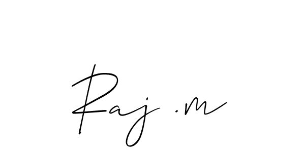 The best way (Allison_Script) to make a short signature is to pick only two or three words in your name. The name Raj .m include a total of six letters. For converting this name. Raj .m signature style 2 images and pictures png