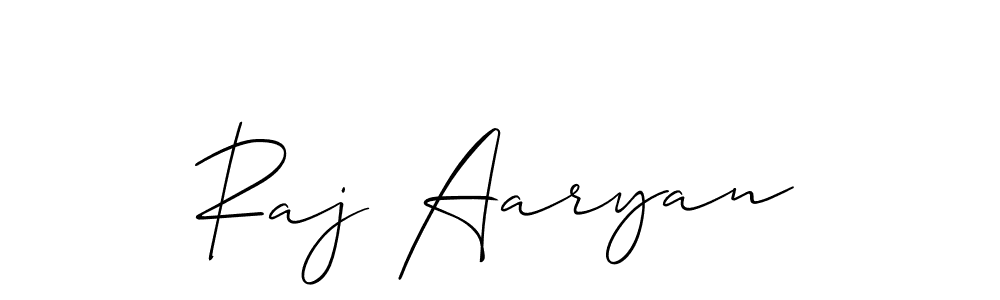 Make a beautiful signature design for name Raj Aaryan. With this signature (Allison_Script) style, you can create a handwritten signature for free. Raj Aaryan signature style 2 images and pictures png