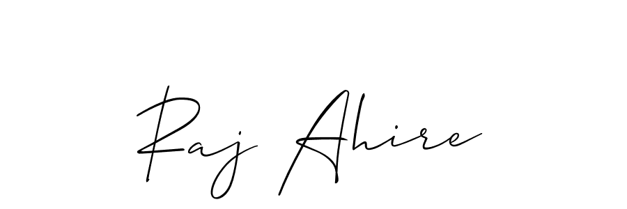 The best way (Allison_Script) to make a short signature is to pick only two or three words in your name. The name Raj Ahire include a total of six letters. For converting this name. Raj Ahire signature style 2 images and pictures png