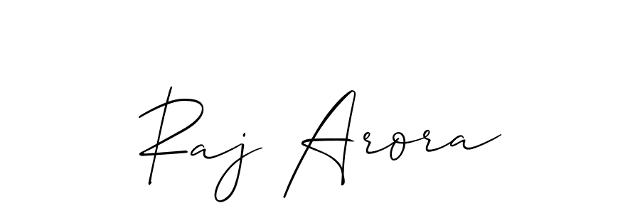 Also we have Raj Arora name is the best signature style. Create professional handwritten signature collection using Allison_Script autograph style. Raj Arora signature style 2 images and pictures png