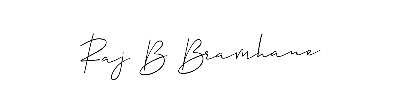 It looks lik you need a new signature style for name Raj B Bramhane. Design unique handwritten (Allison_Script) signature with our free signature maker in just a few clicks. Raj B Bramhane signature style 2 images and pictures png