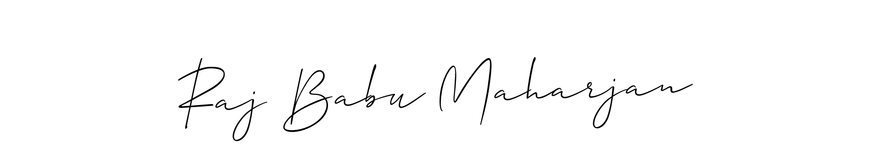 Also we have Raj Babu Maharjan name is the best signature style. Create professional handwritten signature collection using Allison_Script autograph style. Raj Babu Maharjan signature style 2 images and pictures png