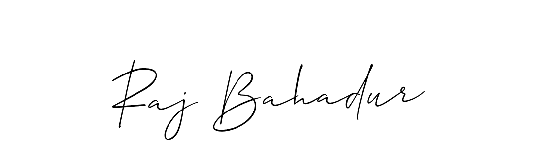 The best way (Allison_Script) to make a short signature is to pick only two or three words in your name. The name Raj Bahadur include a total of six letters. For converting this name. Raj Bahadur signature style 2 images and pictures png