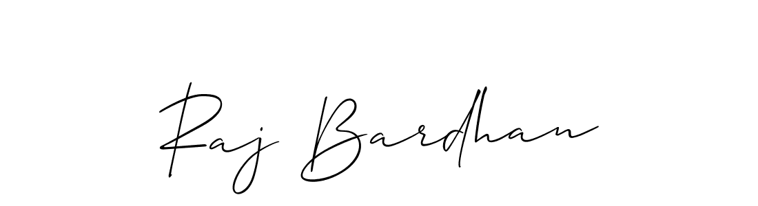 Make a beautiful signature design for name Raj Bardhan. With this signature (Allison_Script) style, you can create a handwritten signature for free. Raj Bardhan signature style 2 images and pictures png