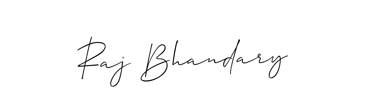 Create a beautiful signature design for name Raj Bhandary. With this signature (Allison_Script) fonts, you can make a handwritten signature for free. Raj Bhandary signature style 2 images and pictures png