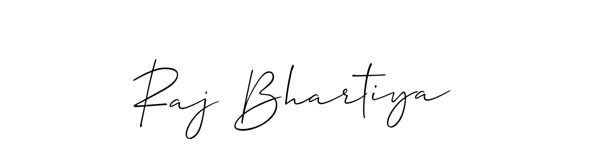 It looks lik you need a new signature style for name Raj Bhartiya. Design unique handwritten (Allison_Script) signature with our free signature maker in just a few clicks. Raj Bhartiya signature style 2 images and pictures png