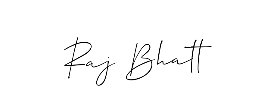 Raj Bhatt stylish signature style. Best Handwritten Sign (Allison_Script) for my name. Handwritten Signature Collection Ideas for my name Raj Bhatt. Raj Bhatt signature style 2 images and pictures png
