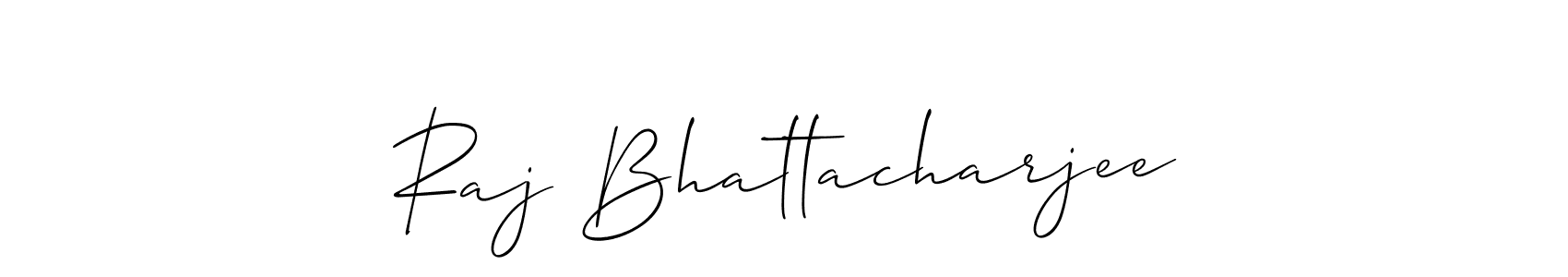 Design your own signature with our free online signature maker. With this signature software, you can create a handwritten (Allison_Script) signature for name Raj Bhattacharjee. Raj Bhattacharjee signature style 2 images and pictures png