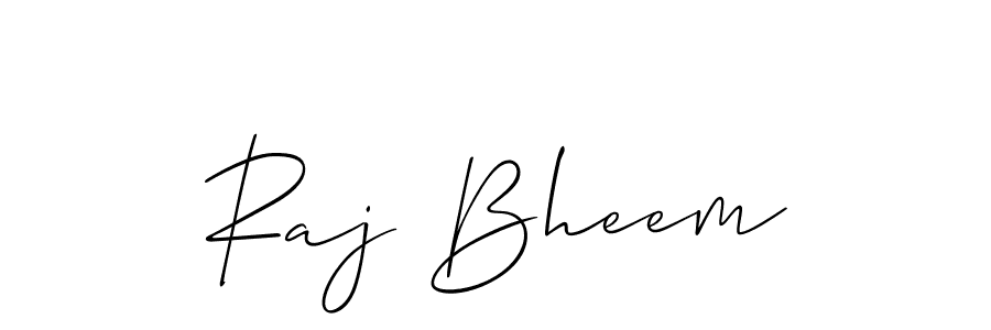 Allison_Script is a professional signature style that is perfect for those who want to add a touch of class to their signature. It is also a great choice for those who want to make their signature more unique. Get Raj Bheem name to fancy signature for free. Raj Bheem signature style 2 images and pictures png