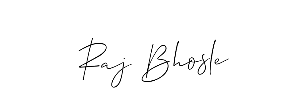 Use a signature maker to create a handwritten signature online. With this signature software, you can design (Allison_Script) your own signature for name Raj Bhosle. Raj Bhosle signature style 2 images and pictures png