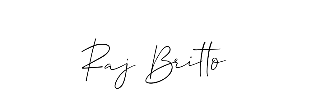 You can use this online signature creator to create a handwritten signature for the name Raj Britto. This is the best online autograph maker. Raj Britto signature style 2 images and pictures png