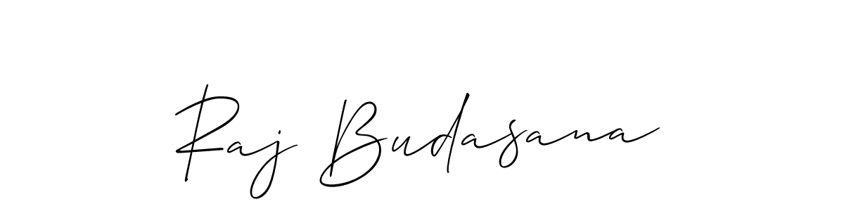 Also You can easily find your signature by using the search form. We will create Raj Budasana name handwritten signature images for you free of cost using Allison_Script sign style. Raj Budasana signature style 2 images and pictures png