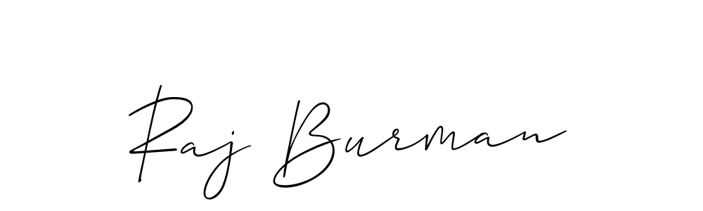 Also we have Raj Burman name is the best signature style. Create professional handwritten signature collection using Allison_Script autograph style. Raj Burman signature style 2 images and pictures png