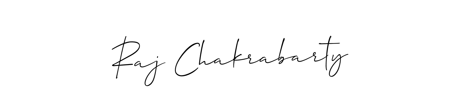 It looks lik you need a new signature style for name Raj Chakrabarty. Design unique handwritten (Allison_Script) signature with our free signature maker in just a few clicks. Raj Chakrabarty signature style 2 images and pictures png