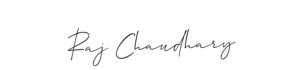 How to make Raj Chaudhary signature? Allison_Script is a professional autograph style. Create handwritten signature for Raj Chaudhary name. Raj Chaudhary signature style 2 images and pictures png
