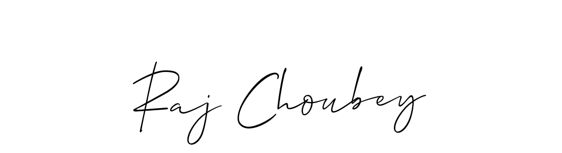 Design your own signature with our free online signature maker. With this signature software, you can create a handwritten (Allison_Script) signature for name Raj Choubey. Raj Choubey signature style 2 images and pictures png