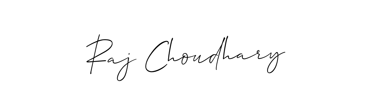 Use a signature maker to create a handwritten signature online. With this signature software, you can design (Allison_Script) your own signature for name Raj Choudhary. Raj Choudhary signature style 2 images and pictures png