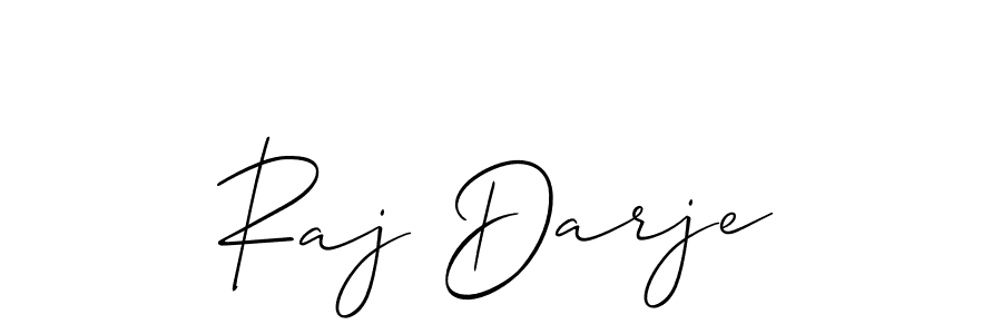 How to make Raj Darje signature? Allison_Script is a professional autograph style. Create handwritten signature for Raj Darje name. Raj Darje signature style 2 images and pictures png