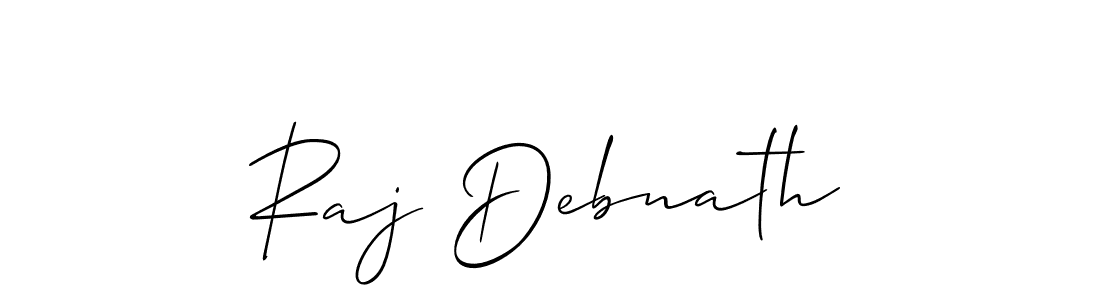 Use a signature maker to create a handwritten signature online. With this signature software, you can design (Allison_Script) your own signature for name Raj Debnath. Raj Debnath signature style 2 images and pictures png