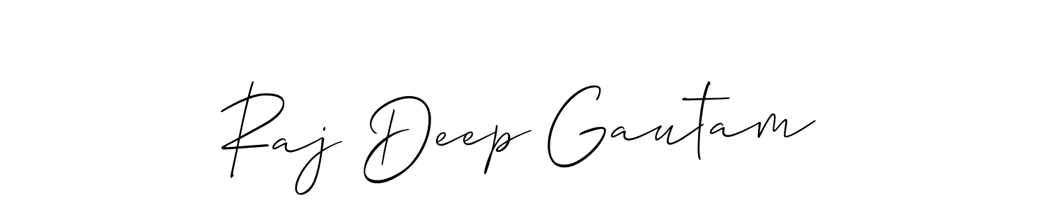 You should practise on your own different ways (Allison_Script) to write your name (Raj Deep Gautam) in signature. don't let someone else do it for you. Raj Deep Gautam signature style 2 images and pictures png