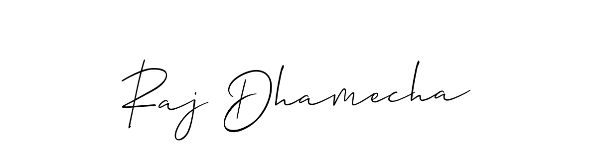 Here are the top 10 professional signature styles for the name Raj Dhamecha. These are the best autograph styles you can use for your name. Raj Dhamecha signature style 2 images and pictures png