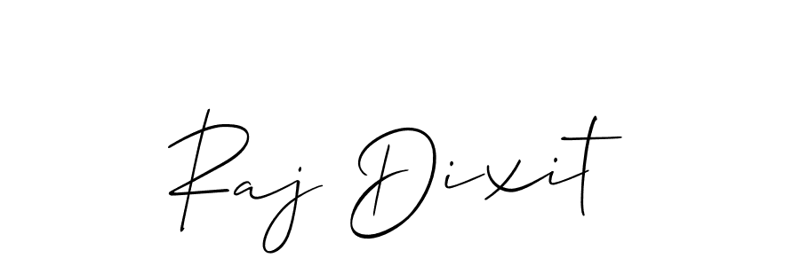 How to make Raj Dixit name signature. Use Allison_Script style for creating short signs online. This is the latest handwritten sign. Raj Dixit signature style 2 images and pictures png