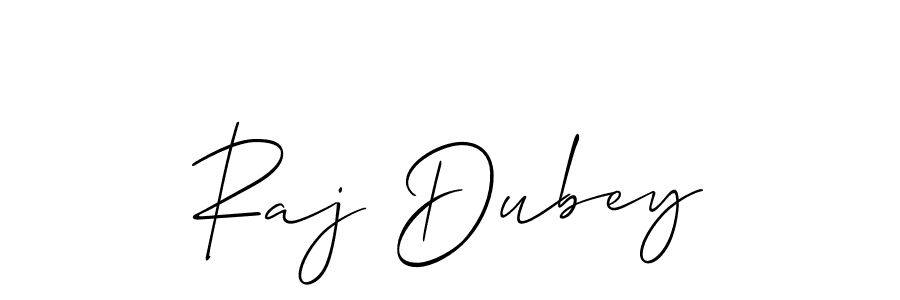 Make a beautiful signature design for name Raj Dubey. With this signature (Allison_Script) style, you can create a handwritten signature for free. Raj Dubey signature style 2 images and pictures png