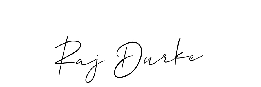 Raj Durke stylish signature style. Best Handwritten Sign (Allison_Script) for my name. Handwritten Signature Collection Ideas for my name Raj Durke. Raj Durke signature style 2 images and pictures png