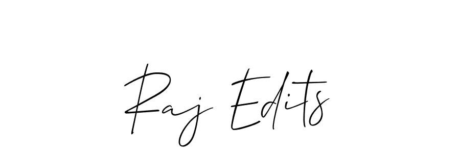 Also You can easily find your signature by using the search form. We will create Raj Edits name handwritten signature images for you free of cost using Allison_Script sign style. Raj Edits signature style 2 images and pictures png