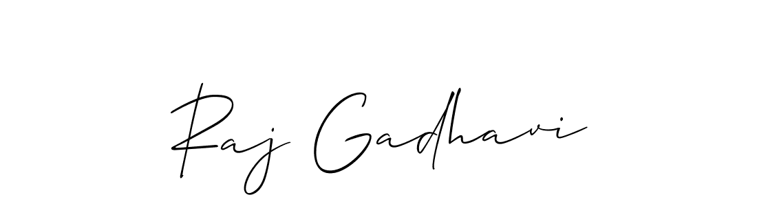 You should practise on your own different ways (Allison_Script) to write your name (Raj Gadhavi) in signature. don't let someone else do it for you. Raj Gadhavi signature style 2 images and pictures png