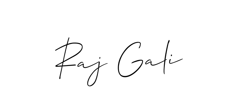 This is the best signature style for the Raj Gali name. Also you like these signature font (Allison_Script). Mix name signature. Raj Gali signature style 2 images and pictures png