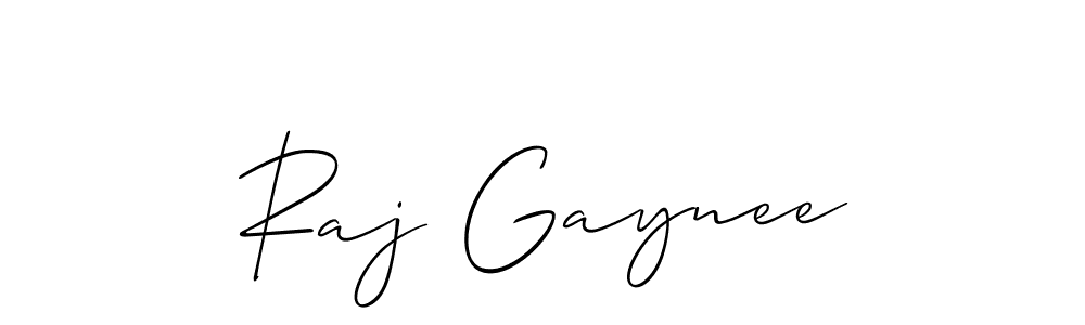 Create a beautiful signature design for name Raj Gaynee. With this signature (Allison_Script) fonts, you can make a handwritten signature for free. Raj Gaynee signature style 2 images and pictures png