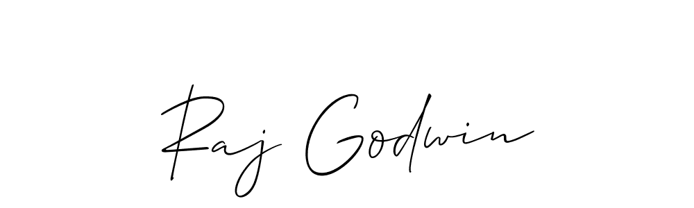 You can use this online signature creator to create a handwritten signature for the name Raj Godwin. This is the best online autograph maker. Raj Godwin signature style 2 images and pictures png