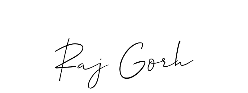 How to make Raj Gorh signature? Allison_Script is a professional autograph style. Create handwritten signature for Raj Gorh name. Raj Gorh signature style 2 images and pictures png